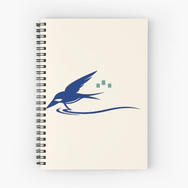 Item preview, Minimalist Kingfisher Bird Line Art - Abstract Diving Swallow Edition designed and sold by Inkfino.