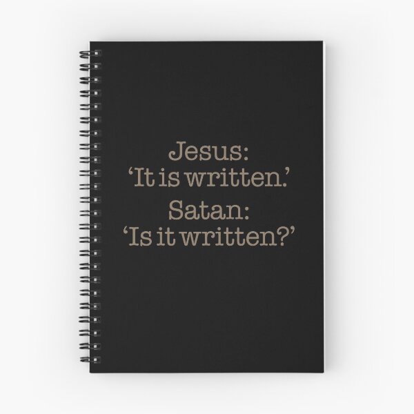 Item preview, Jesus: 'It is written.' Satan: 'Is it written?' v.3 designed and sold by x1brett.