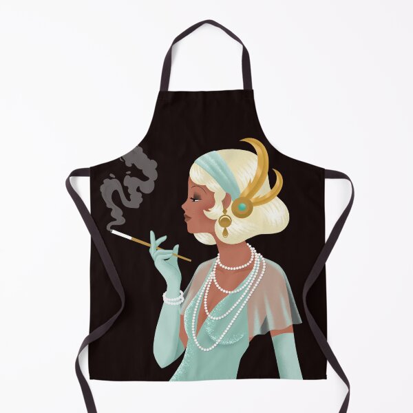 Item preview, ART DECO FLAPPER GIRL WITH CIGARETTE | ROARING 20s SERIES — GRAPHIC EDITION designed and sold by WitLounge.