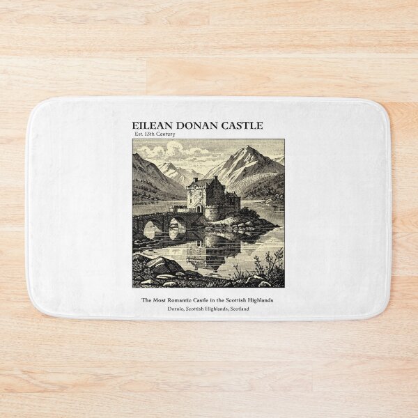 Item preview, Eilean Donan Castle Vintage Engraving Art Print | Most Romantic Highland Castle Scotland | Loch Duich Wall Decor designed and sold by Panom Suavichien.
