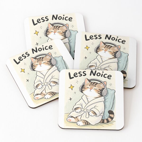 Item preview, Funny cat with word less noise designed and sold by UniFound.