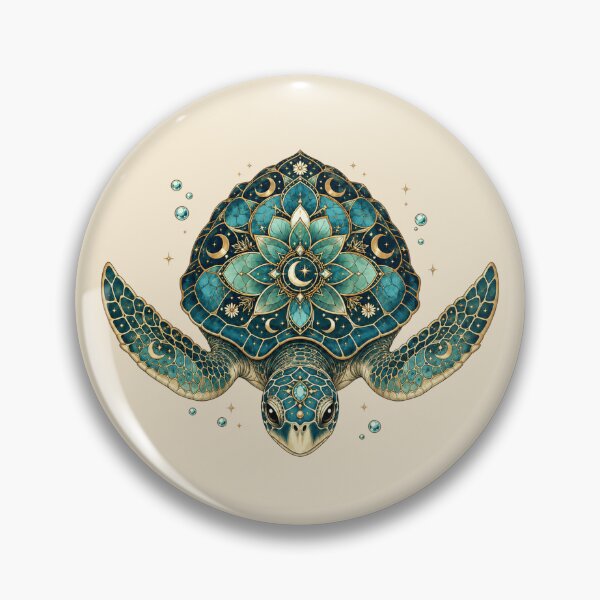 Item preview, Celestial Sea Turtle Mandala Ocean Turtle Tee designed and sold by POD DYNASTY.