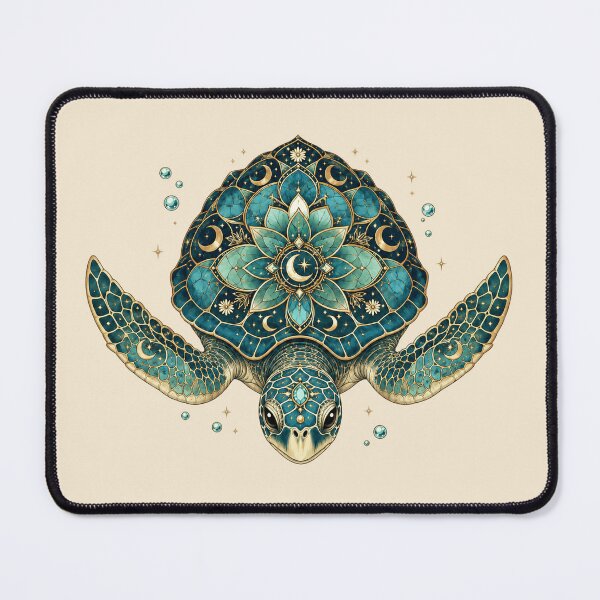 Item preview, Celestial Sea Turtle Mandala Ocean Turtle Tee designed and sold by POD DYNASTY.