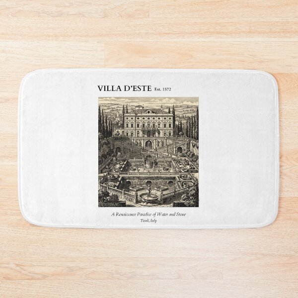 Item preview, Villa d'Este Vintage Engraving Art Print | Renaissance Gardens Fountains Tivoli | Italy Wall Decor designed and sold by Panom Suavichien.