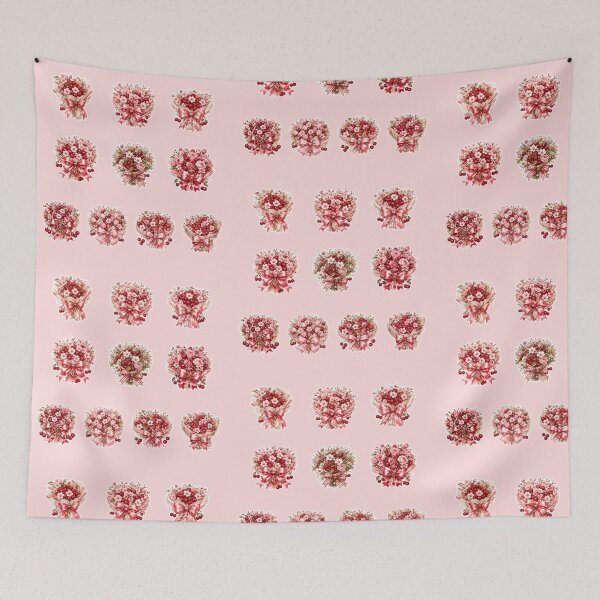 Item preview, Cherry Blossom and Cherry Bouquet Sticker Collection with Pink Satin Bows, Romantic Coquette Floral Arrangements designed and sold by looplandger.