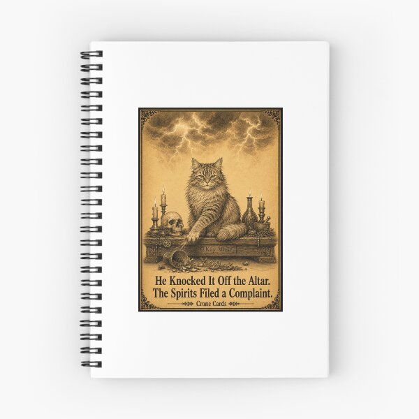 Item preview, Crone Cards — He Knocked It Off the Altar. The Spirits Filed a Complaint. designed and sold by Kay Mhor Studio.