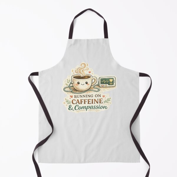 Item preview, Running On Caffeine And Compassion Nurse Life Design designed and sold by Fanverse Merchandise.
