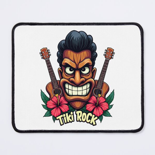 Item preview, Tiki Rock Pompadour - Retro 1950s Hawaiian Rockabilly designed and sold by Hans-Design.