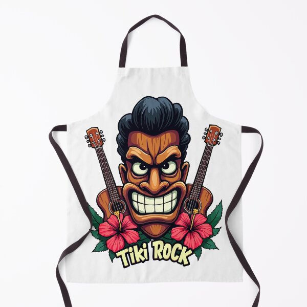 Item preview, Tiki Rock Pompadour - Retro 1950s Hawaiian Rockabilly designed and sold by Hans-Design.