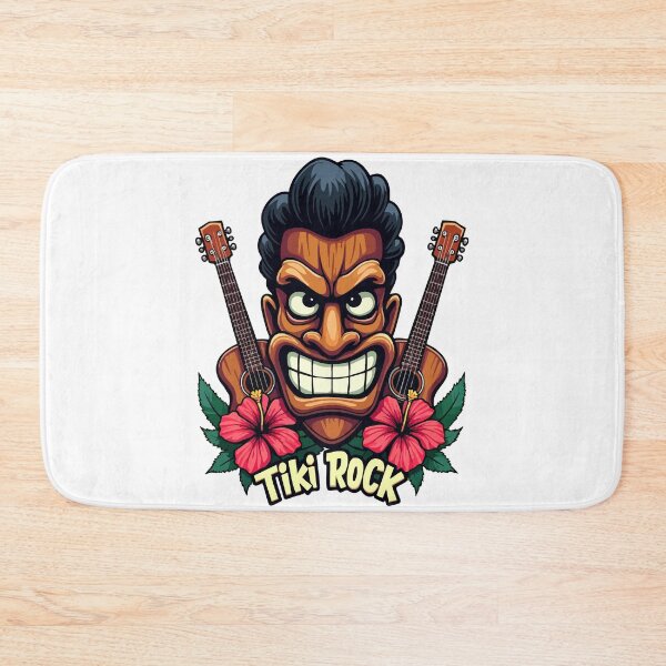 Item preview, Tiki Rock Pompadour - Retro 1950s Hawaiian Rockabilly designed and sold by Hans-Design.