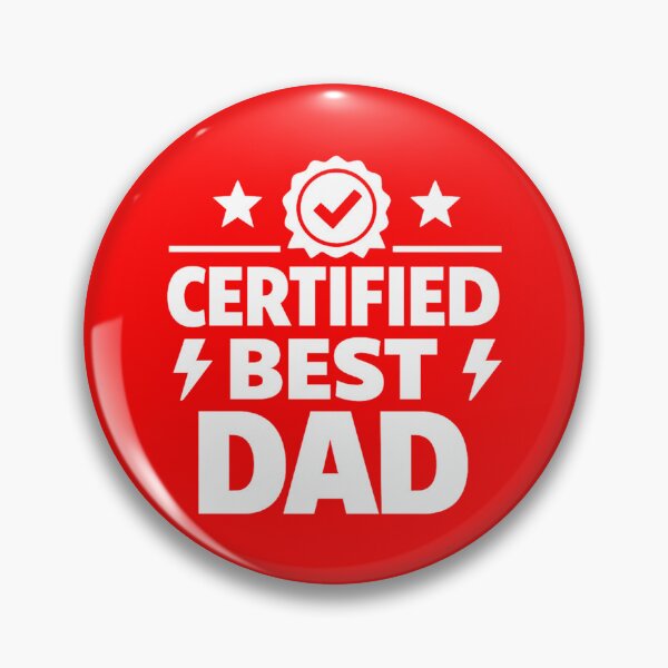 Item preview, Certified Best Dad – Bold Minimalist Father’s Day Design designed and sold by DesignHouse07.