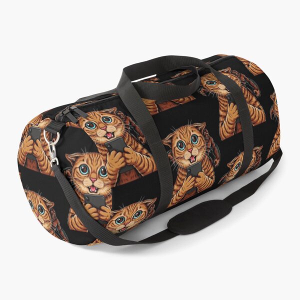 Item preview, Surprised Scared Cat Selfie Cute Cat Taking Selfie and Seeing Sasquatch designed and sold by Redgiant87x.