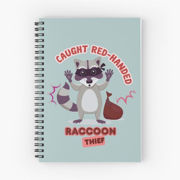 Item preview, Cute Forest Raccoon Thief Graphic Typography Design designed and sold by Miheerala.