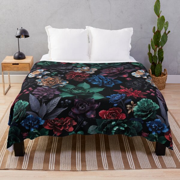 Item preview, Dark Luxury Floral Pattern, Gothic Botanical Design, Elegant Midnight Flower Print, Vintage Romantic Seamless Pattern, Moody Floral Background designed and sold by GalleryPeak.
