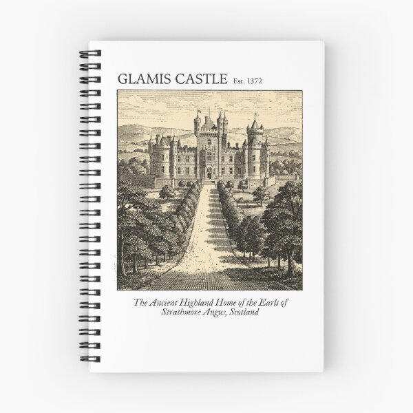 Item preview, Glamis Castle Vintage Engraving Art Print | Ancient Highland Home Earls of Strathmore | Angus Scotland Wall Decor designed and sold by Panom Suavichien.