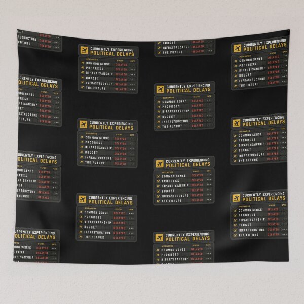 Item preview, Currently Experiencing Political Delays Funny Satire Design designed and sold by Fanverse Merchandise.