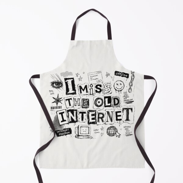 Item preview, I MISS THE OLD INTERNET | Y2K Webcore Collage Typography designed and sold by J&J's Creation.