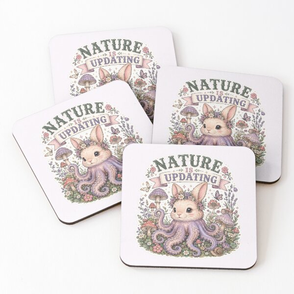 Item preview, Nature Is Updating Cute Tentacle Rabbit Cottagecore Design designed and sold by Fanverse Merchandise.