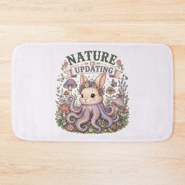 Item preview, Nature Is Updating Cute Tentacle Rabbit Cottagecore Design designed and sold by Fanverse Merchandise.