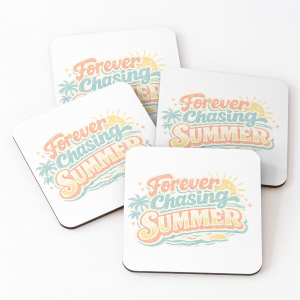Item preview, Forever Chasing Summer Retro Beach Sunset designed and sold by enerjik.