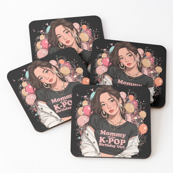 Item preview, Mommy of the K-POP Birthday Girl - Cute K-Pop Mom Birthday Party Design designed and sold by Cutie Galore.