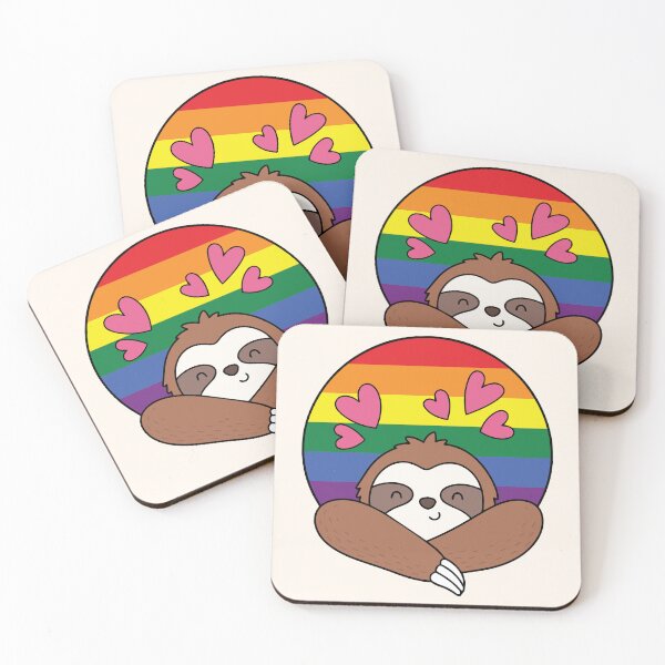 Item preview, LGBTQ Sloth – Cute Rainbow Pride Design designed and sold by Cannaxes Studio.