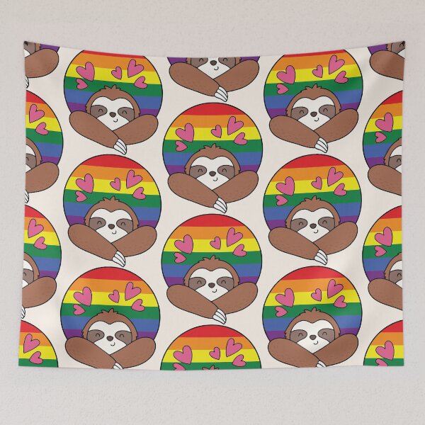 Item preview, LGBTQ Sloth – Cute Rainbow Pride Design designed and sold by Cannaxes Studio.