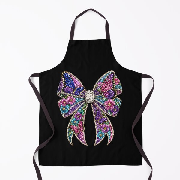 Item preview, Butterfly Garden Bow Rhinestone Mosaic | Colorful Butterfly Crystal Bow | Floral Gemstone Bow Design | Luxury Sparkling Nature Graphic designed and sold by ColorSplash123.