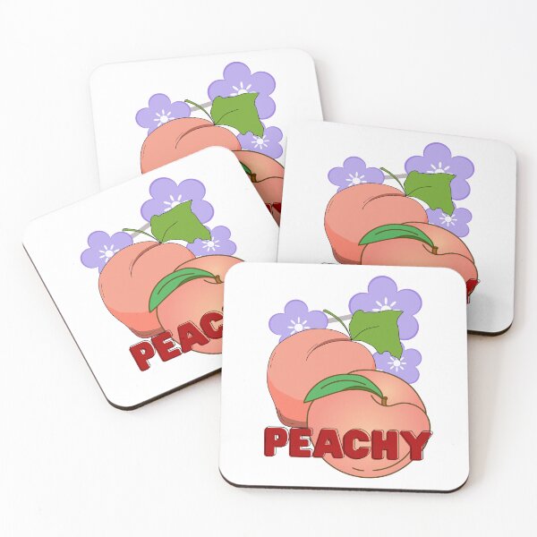 Item preview, Peachy with purple flowers designed and sold by priyankajustine.