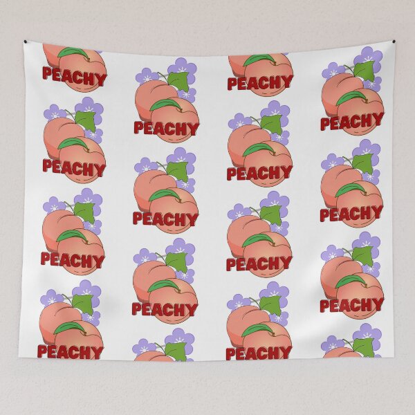 Item preview, Peachy with purple flowers designed and sold by priyankajustine.