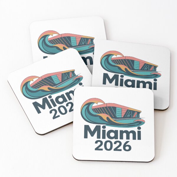 Item preview, Miami 2026 Ocean Wave Football T-Shirt V14 designed and sold by DarylWelsh2024.