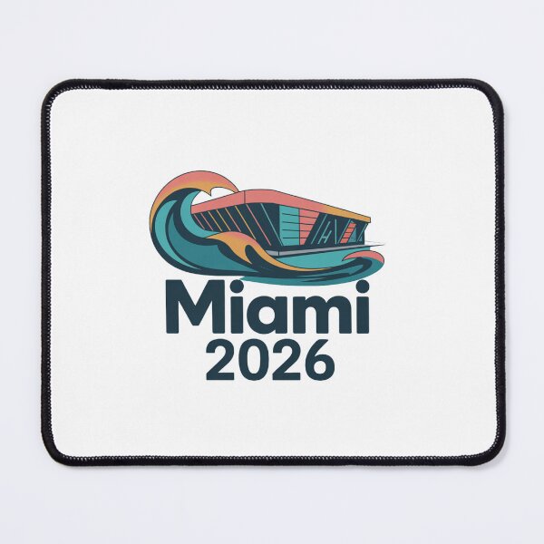Item preview, Miami 2026 Ocean Wave Football T-Shirt V14 designed and sold by DarylWelsh2024.