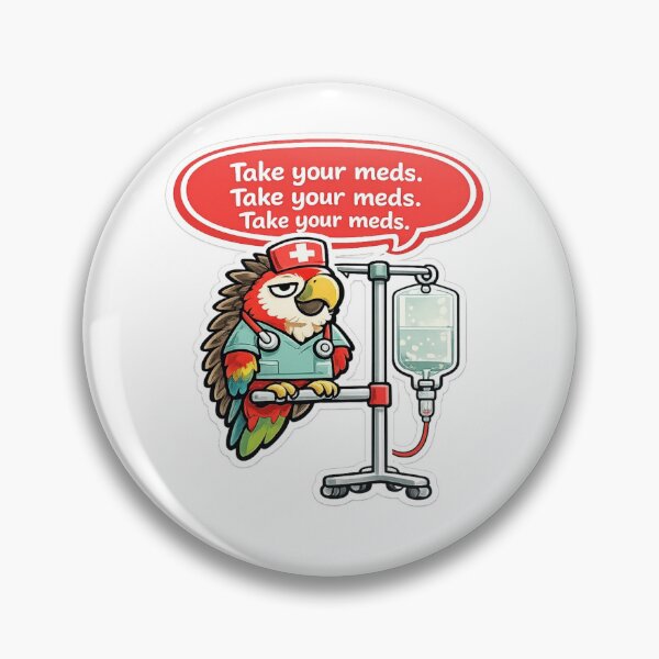 Item preview, Funny Nurse Gift Parrot Humor Healthcare Worker designed and sold by Gentlestate.