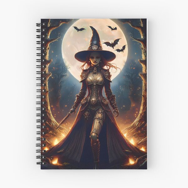 Item preview, Halloween Steampunk Tree Witch in the Haunted Forest  designed and sold by Lee Hiller Designs.