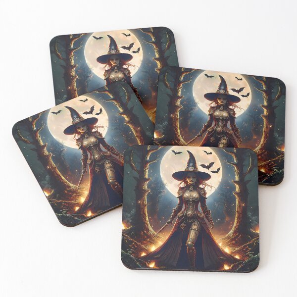 Item preview, Halloween Steampunk Tree Witch in the Haunted Forest  designed and sold by Lee Hiller Designs.