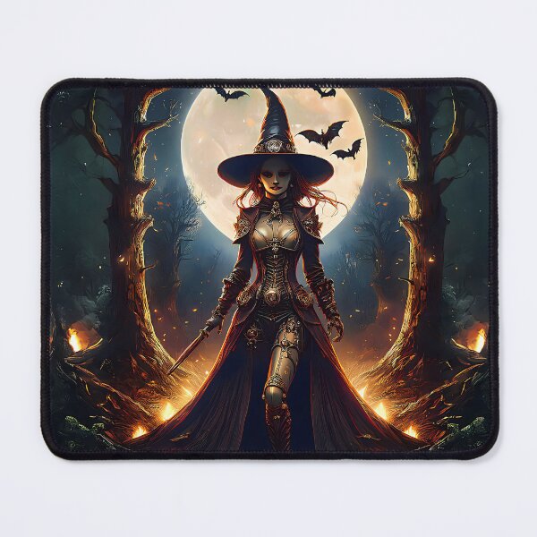 Item preview, Halloween Steampunk Tree Witch in the Haunted Forest designed and sold by Lee Hiller Designs.