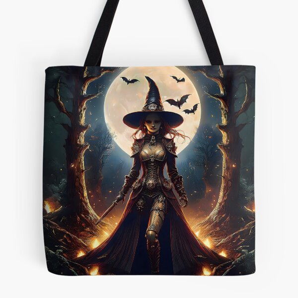 Item preview, Halloween Steampunk Tree Witch in the Haunted Forest  designed and sold by Lee Hiller Designs.
