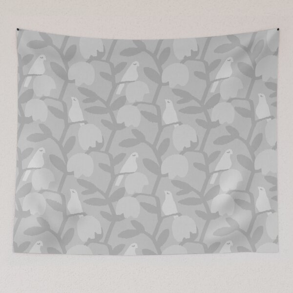 Item preview, Scandi Garden With Doves - c7c7c7 designed and sold by knitetgantt.