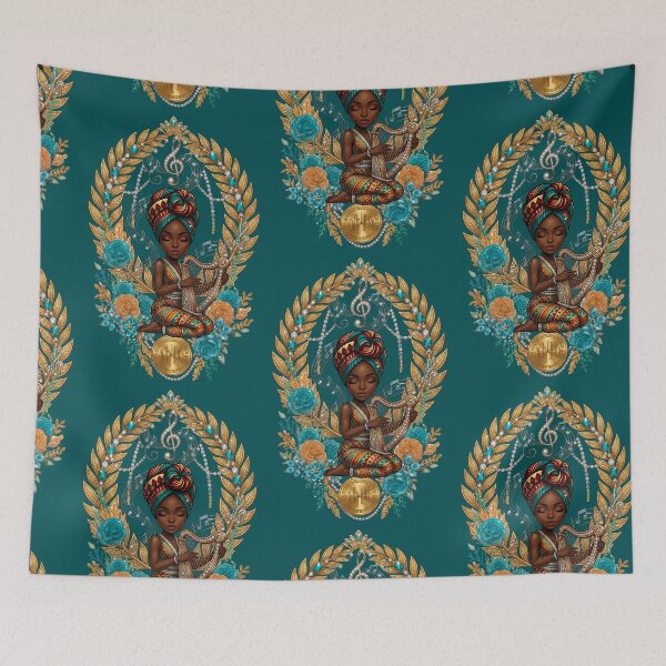 Item preview, Melody in Motion: Golden Harp Harmony designed and sold by digitalbob60.