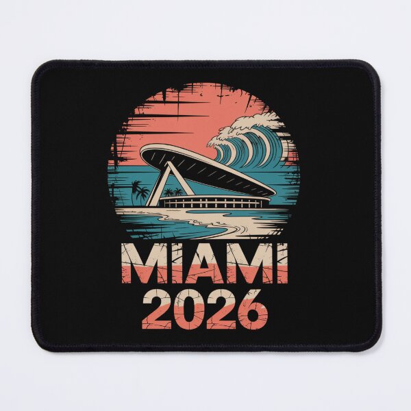 Item preview, Miami 2026 Ocean Wave Football T-Shirt V15 designed and sold by DarylWelsh2024.