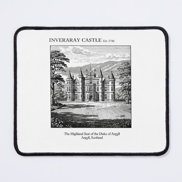 Item preview, Inveraray Castle Vintage Engraving Art Print | Duke of Argyll Scottish Highland Castle | Argyll Scotland Wall Decor designed and sold by Panom Suavichien.