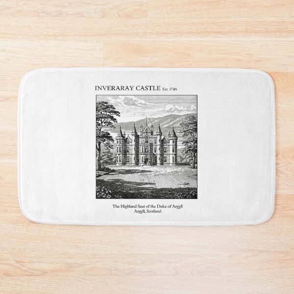 Item preview, Inveraray Castle Vintage Engraving Art Print | Duke of Argyll Scottish Highland Castle | Argyll Scotland Wall Decor designed and sold by Panom Suavichien.