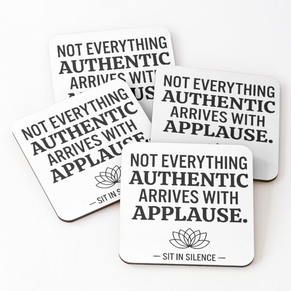 Item preview, Not Everything Authentic minimalist design.  designed and sold by SitInSilence24.
