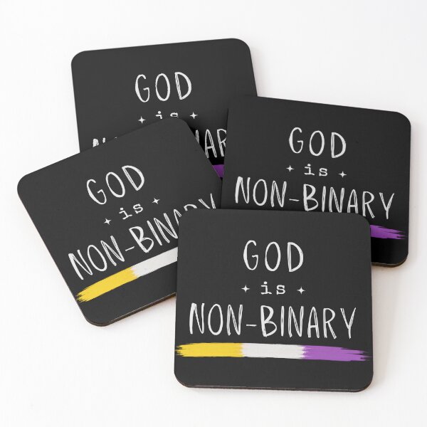 Item preview, God Is Non-Binary | Progressive Christian LGBTQ Faith Design designed and sold by Alt Christian.