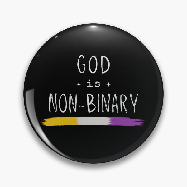 Item preview, God Is Non-Binary | Progressive Christian LGBTQ Faith Design designed and sold by Alt Christian.