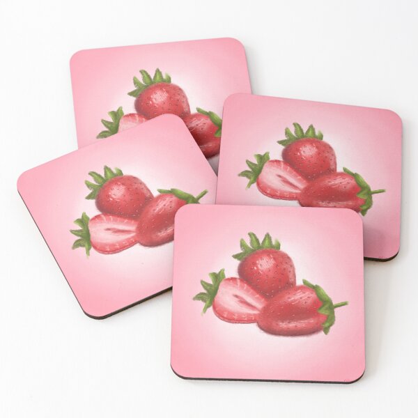 Item preview, Strawberry Oil Pastel designed and sold by whimsifawnpastel.