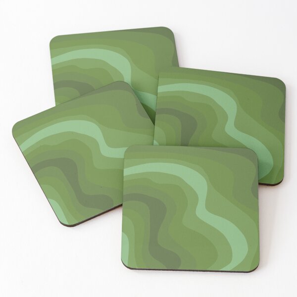 Item preview, green waves designed and sold by caramelrts.
