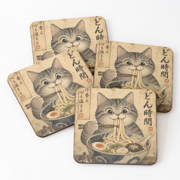 Item preview, Kawaii Udon Cat Artwork designed and sold by SaryaSmyth19.