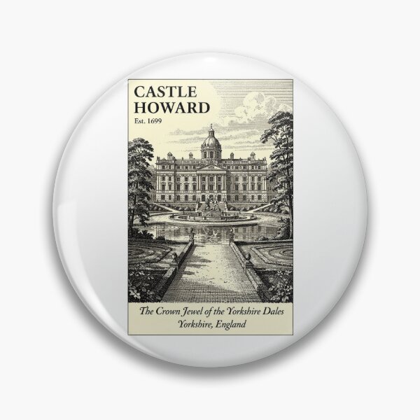 Item preview, Castle Howard Vintage Engraving Art Print | English Baroque Estate Yorkshire | Brideshead Revisited Wall Decor designed and sold by Panom Suavichien.