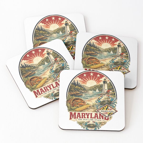 Item preview, Maryland  State Print Logo / Maryland/ The Old Line State designed and sold by Thehatinthecat.